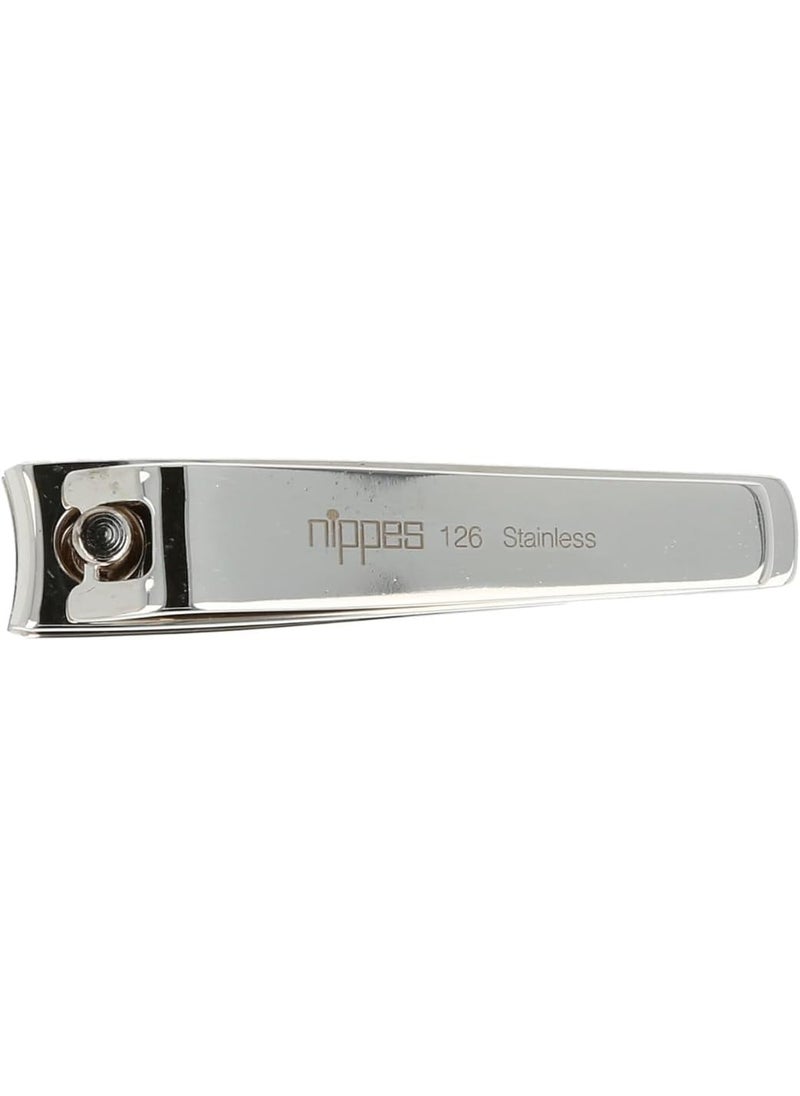 Nippes Nippes Professional Nickel Plated Fingernail Clipper - for Finger, Toenail, Cosmetics - Quality Handmade in Solingen Germany - Professional Grade - Ergonomic Hand Grip - Sharp and Safe Design 