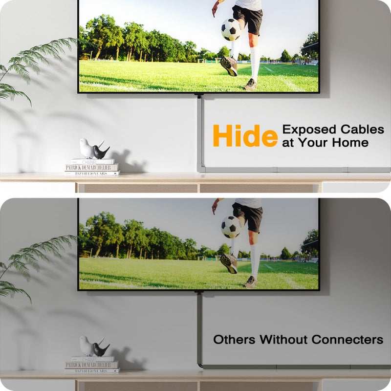 Delamu 157in Delamu Cord Hider Wall for Wall Mounted TV, Wire Hider Kit - Image 5
