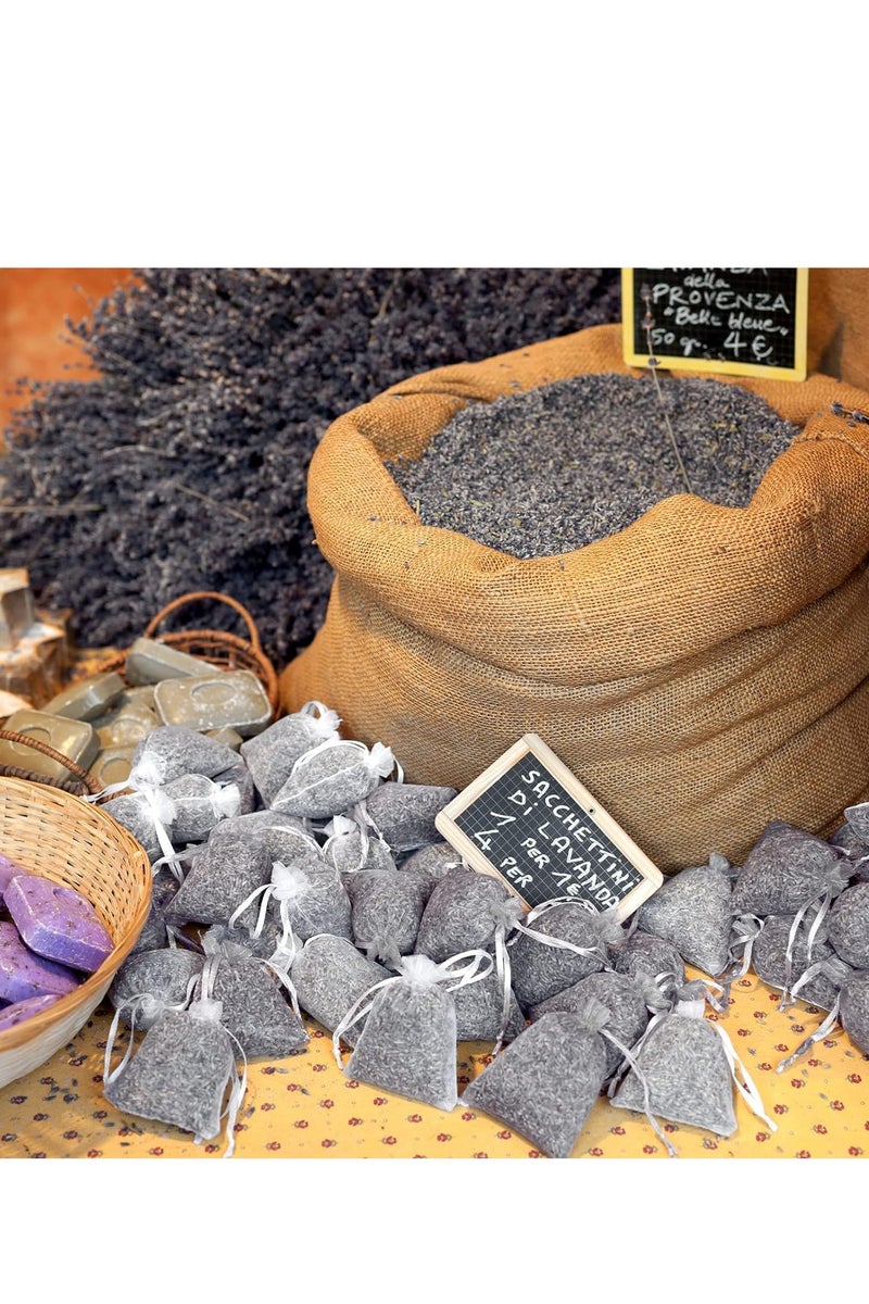 ١٠٠ قطعة من أكياس الأورجانزا الشفافة البيضاء (٩×١٢ سم)، أكياس هدايا شبكية عالية الجودة، أكياس هدايا ذات رباطات لتوزيعات الأفراح، المجوهرات، الصابون، الحلوى، الماكياج، والحفلات وإمدادات - Image 5