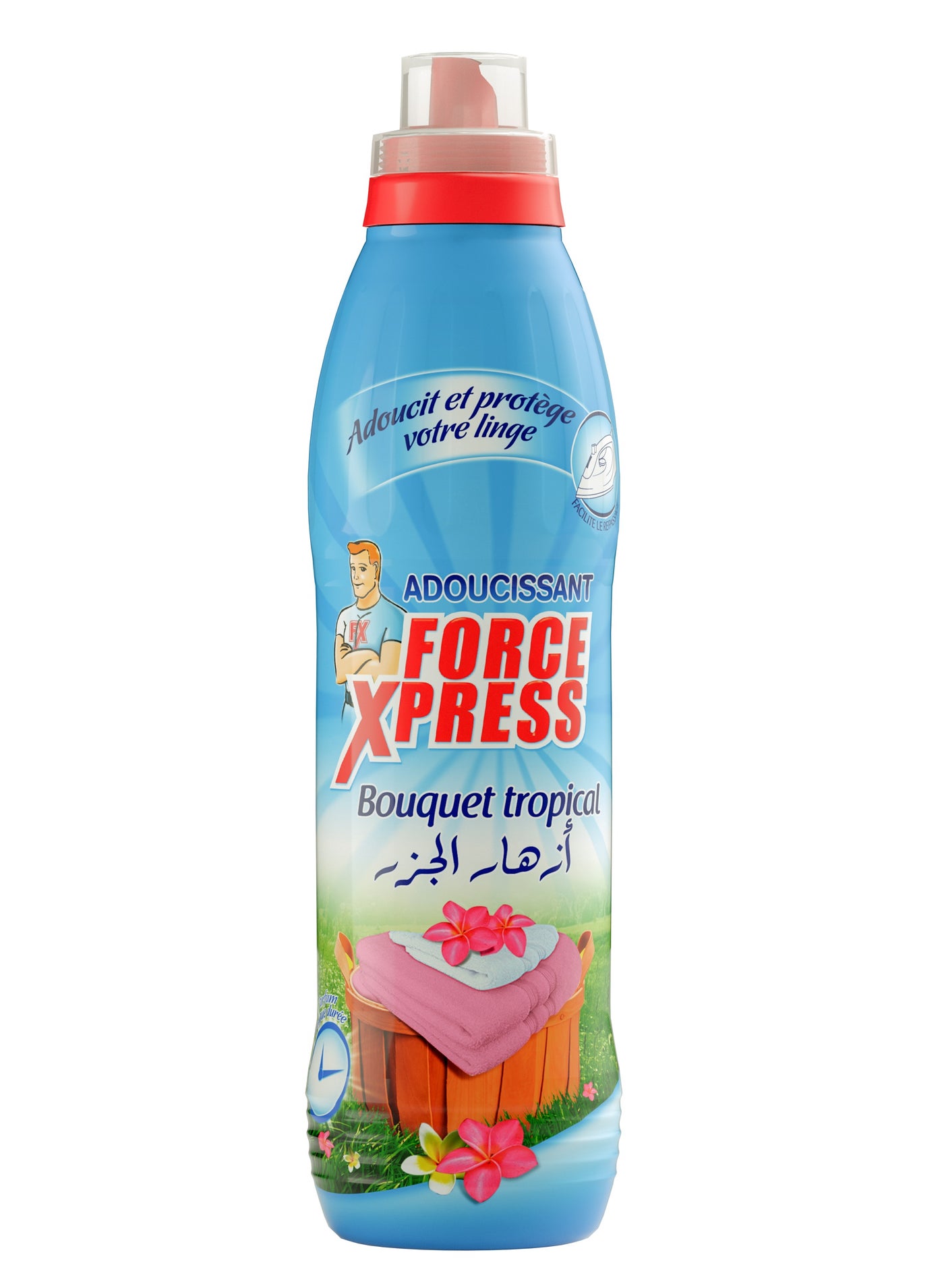 Force Xpress Fabric Softener Tropical Bouquet 900Ml