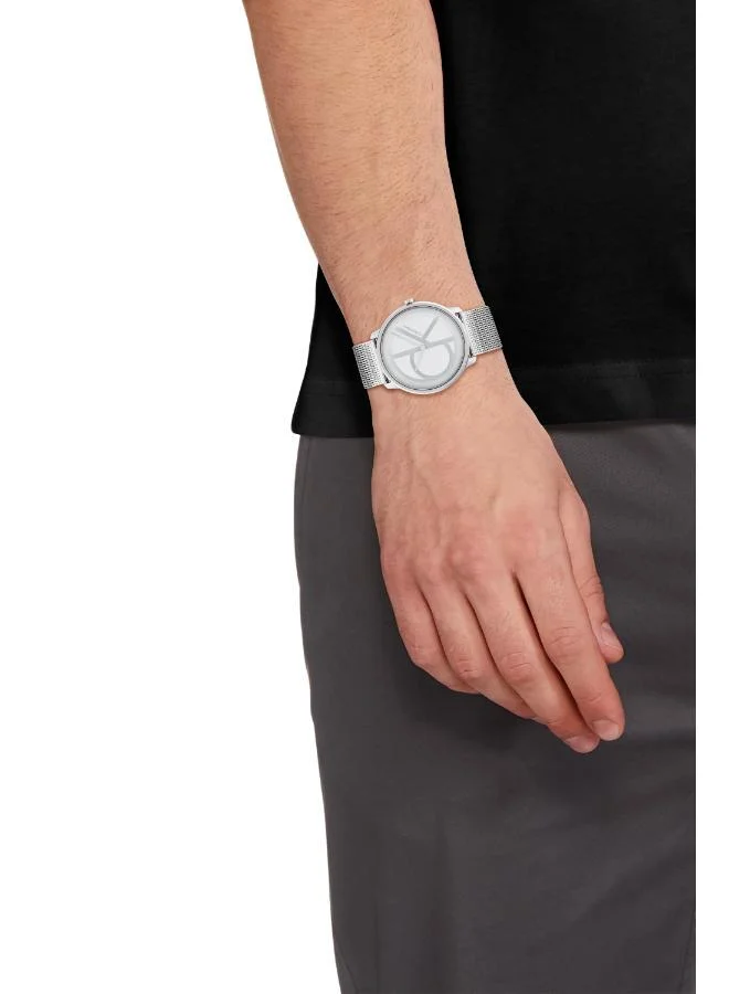 CALVIN KLEIN  Unisex Analog Quartz Watch Collection With Silver Stainless Steel Mesh Bracelet - 25200027  | Best Price UAE
