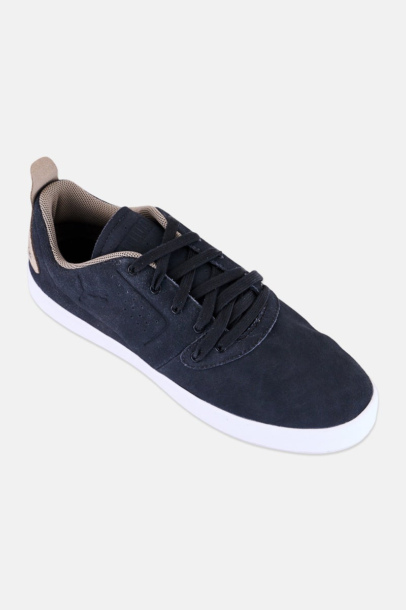 PUMA أحذية بومة × سكوديريا فيراري للرجال EI ماسترو LS مزودة بأربطة للخارج، رمادي داكن - Image 1