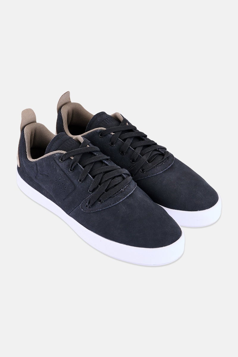 PUMA أحذية بومة × سكوديريا فيراري للرجال EI ماسترو LS مزودة بأربطة للخارج، رمادي داكن - Image 4