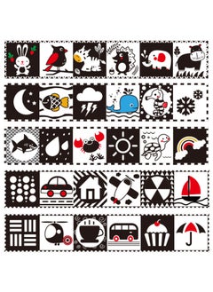 Generic Black And White Bed Cloth Book Baby Bed Circumference Baby Tear Can Bite Baby Cloth Book Wholesale-Color:Color Letter Animal  - Image 4