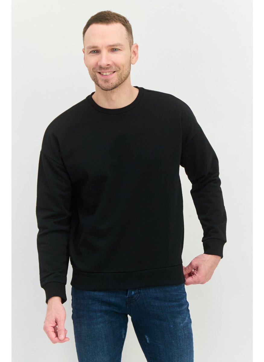 Men Crew Neck Graphic Print Long Sleeves Sweatshirt, Black Combo - pzsku/Z2C2E82ABFD4CD8E9E637Z/45/_/1741097379/4b3f051c-6809-47bc-a456-69cb63883f44