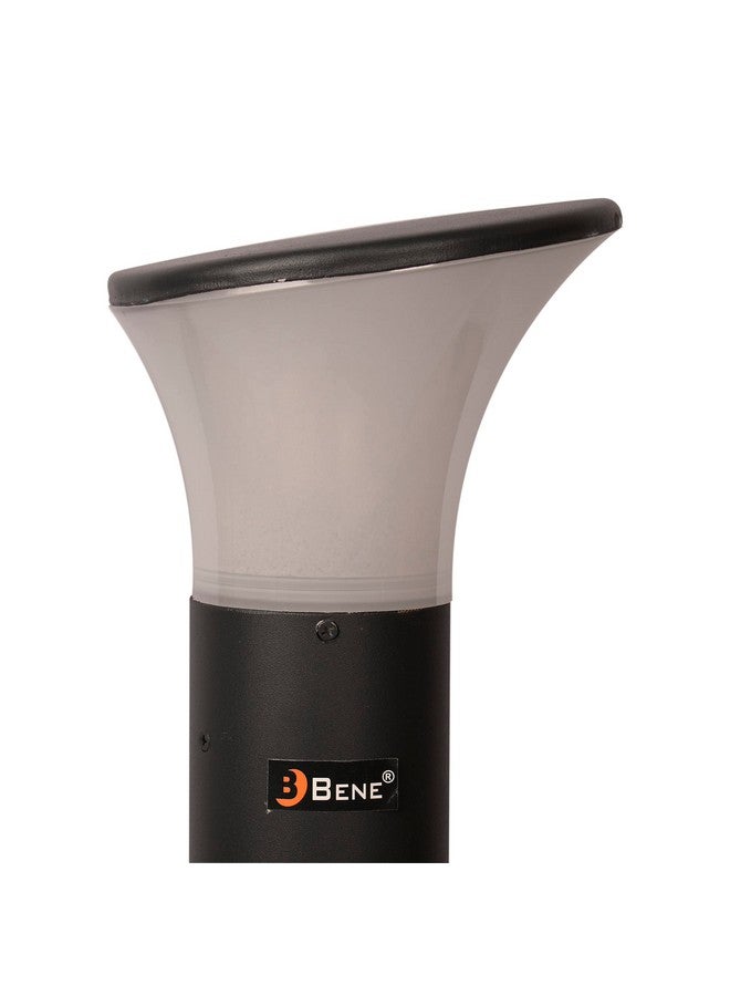 Bene أضواء حديقة بولايد الألمنيوم بيني لتزيين المنزل والحديقة 59 سم مصابيح حليبية للطقس الخارجي مقاومة للماء باللون الرمادي للحديقة والممرات (عبوة من 1) - Image 3