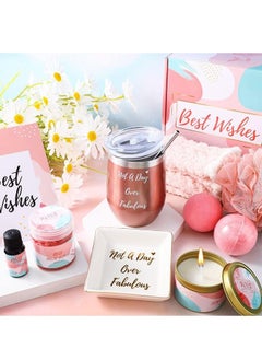 Beauenty 11PC Scented Candles & Bath Bombs Set,Gifts for Women for Birthday Mother's Day Women's Day,Bubble Bath Set Gifts for Women,Relaxing Spa Gift Set for Women (pink rose)  - Image 5