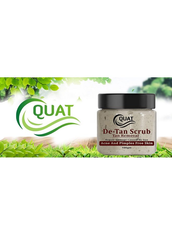 Quat De-Tan Face Scrub For Natural Glowing And Pimple Free Skin For men and women(100 Gm) - Image 5