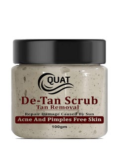 Quat De-Tan Face Scrub For Natural Glowing And Pimple Free Skin For Men And Women(100 Gm)  - Image 1