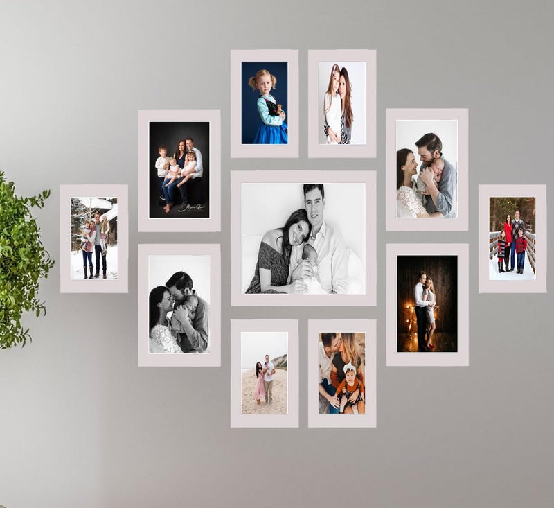 Stuthi Arts Glass Wall Photo Frame (11 Photo(s) wood) (White) - Image 5