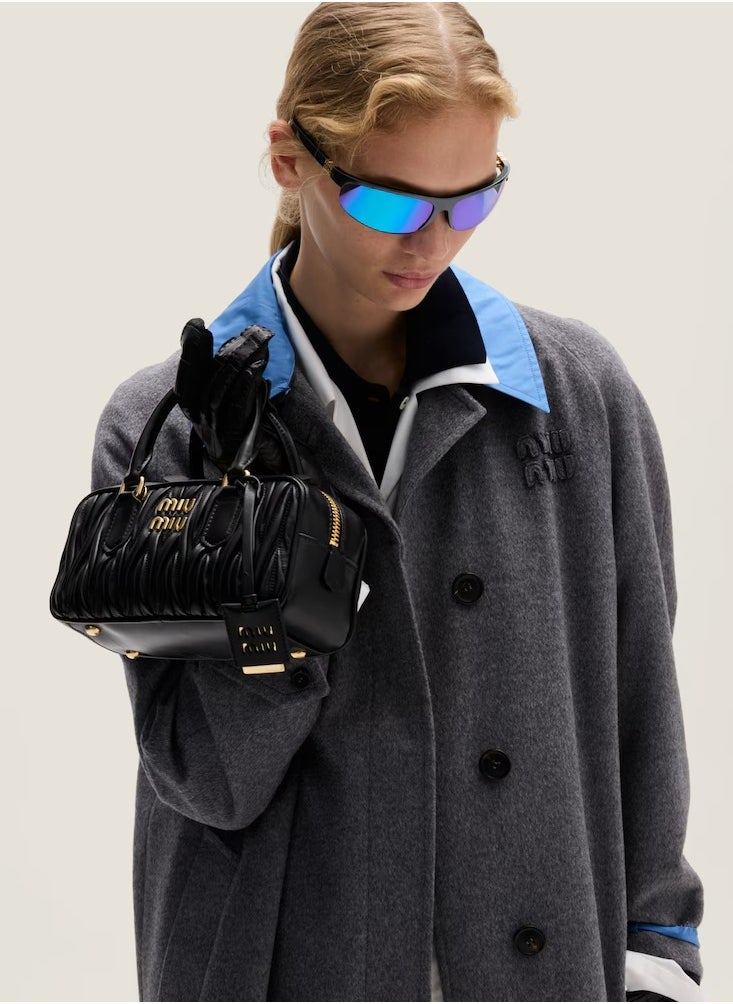 Miu Miu MIU Arcadie Top Handle Bag in Matelassé Nappa Leather Crossbody Shoulder  - Image 2
