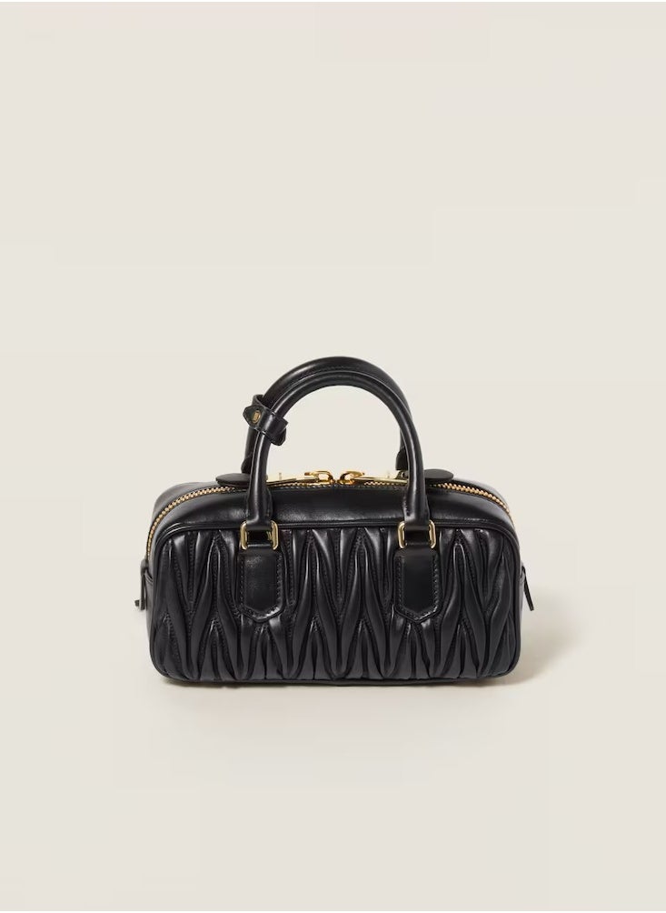Miu Miu MIU Arcadie Top Handle Bag in Matelassé Nappa Leather Crossbody Shoulder  - Image 4