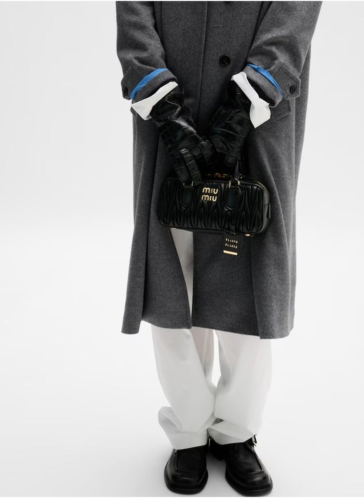 Miu Miu MIU Arcadie Top Handle Bag in Matelassé Nappa Leather Crossbody Shoulder  - Image 5