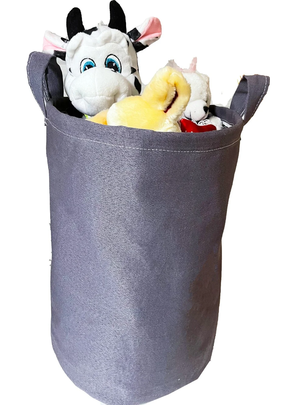 Nelson Laundry Basket Double Fabric Foldable Basket - Gray