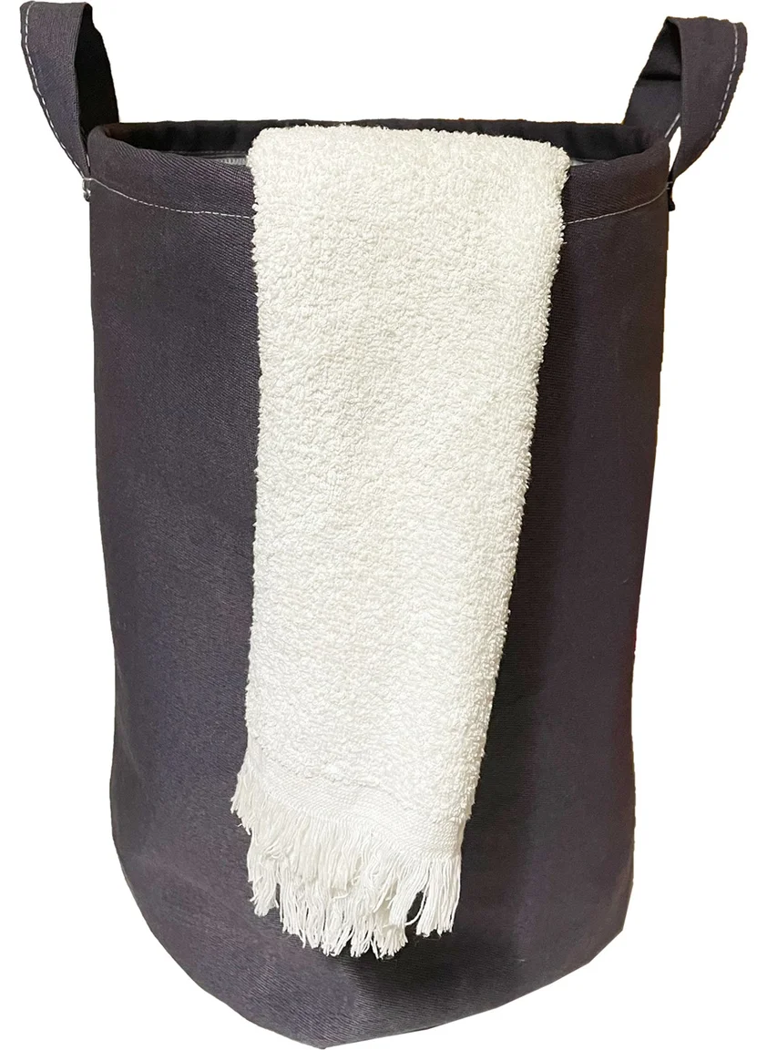 Nelson Laundry Basket Double Fabric Foldable Basket - Gray