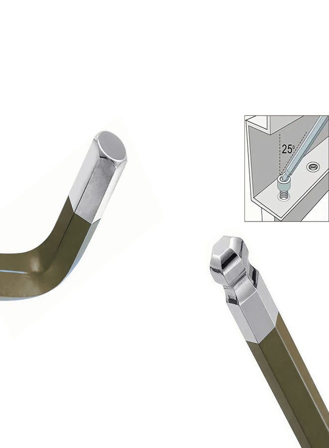 FOCMKEAS 2 PCS 1.5mm Ball End Hex Key Allen Wrench,Internal Hexagonal Wrench, L Shaped Long Arm S2 Steel Repairing Tool，Grey - Image 5