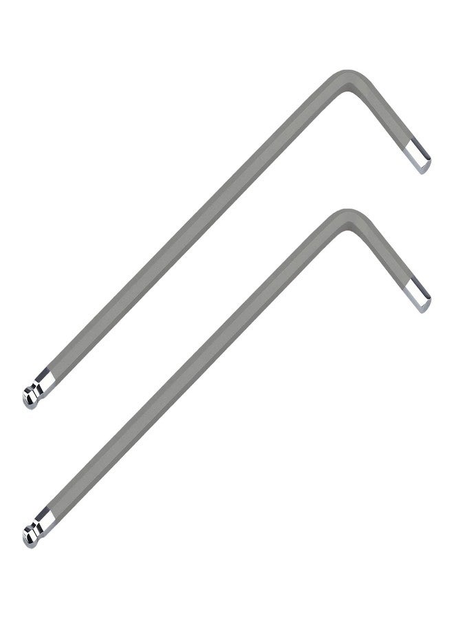 FOCMKEAS 2 PCS 1.5mm Ball End Hex Key Allen Wrench,Internal Hexagonal Wrench, L Shaped Long Arm S2 Steel Repairing Tool，Grey - Image 1
