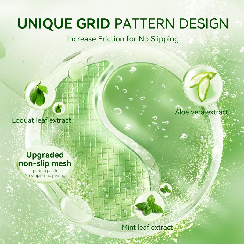 BREYLEE Aloe Vera Eye Masksâ€“ 60 Pcs - Puffy Eyes and Dark Circles Treatments â€“ Look Younger and Reduce Wrinkles and Fine Lines Undereye, Improve and Firm eye Skin - Pure Natural Material Extraction - Image 3