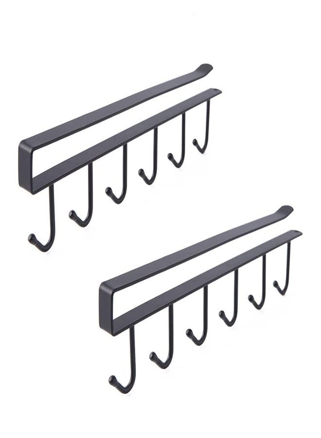Whimsical 6 Hook Mug Holder for Kitchen, Mug Hanger, Utensil Hook Holder Fit for 1 Inch Thickness Shelf or Less - Image 1