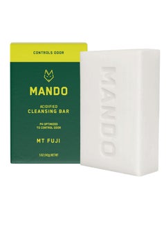 Mando Mando Acidified Cleansing Bar - 24-Hour Odor Control - Removes Odor Better than Soap - Moisturizing Formula - SLS Free, Paraben Free - Safe For Sensitive Skin - Mt Fuji  - Image 1