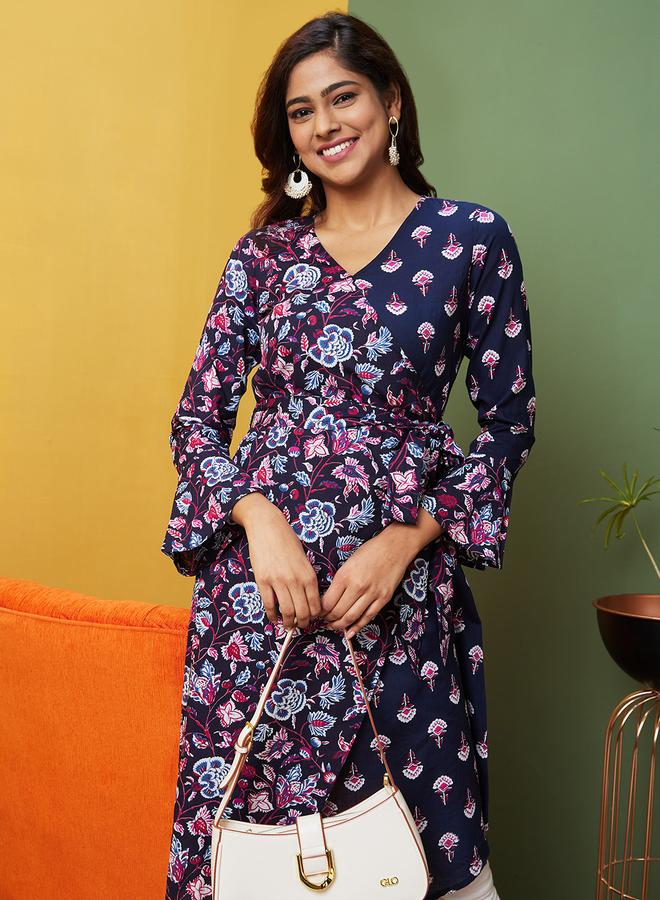 جلو باص كورتا بتفاصيل طباعة وحافة واسعة - Image 5