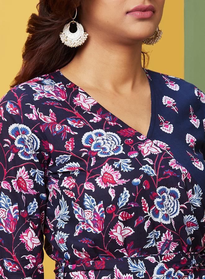 جلو باص كورتا بتفاصيل طباعة وحافة واسعة - Image 4