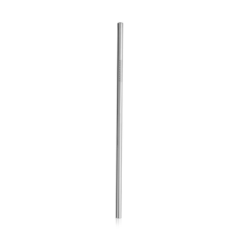 True Stainless Steel Cocktail Straw Reusable Metal Straw Dishwasher Safe 85 Inch Set of 1 Silver