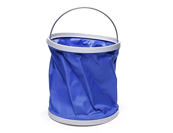 JEMICA Oxford Material with PVC Waterproof Coating Portable Foldaway Water Bucket Collapsible Foldaway Bucket Portable Foldable Water Pail for Outdoor Camping - Image 1