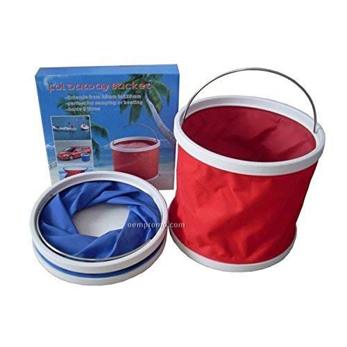 JEMICA Oxford Material with PVC Waterproof Coating Portable Foldaway Water Bucket Collapsible Foldaway Bucket Portable Foldable Water Pail for Outdoor Camping - Image 2