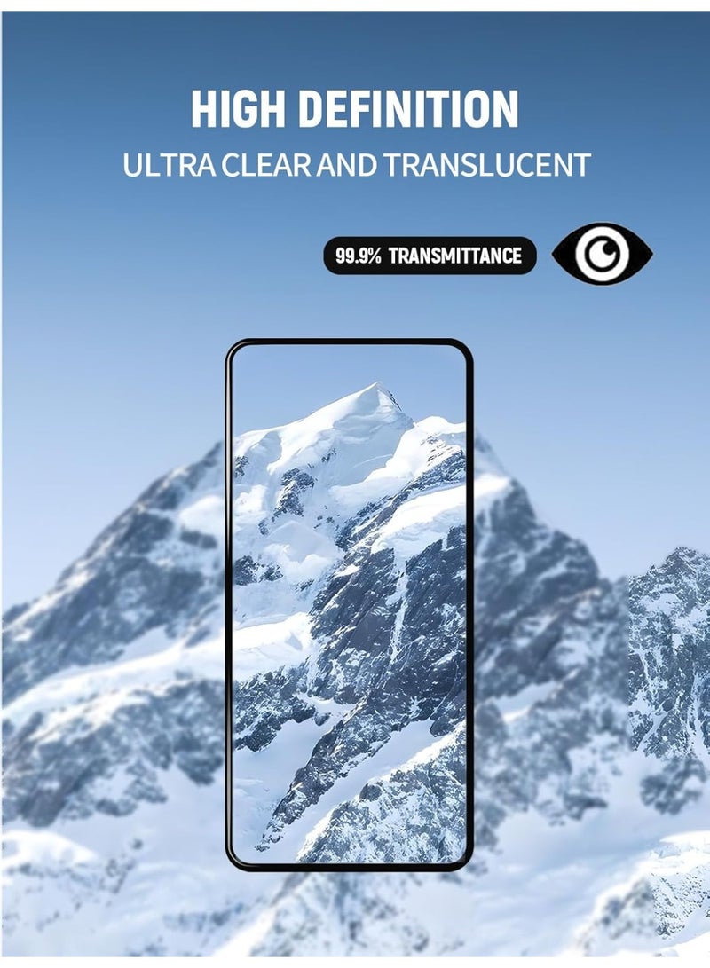 2 Pack Screen Protector for Nothing Phone 3, Full Coverage Black Edge Tempered Glass Film Easy to Install, No Bubble, Case Friendly, 9H Anti-Scratch - Image 5