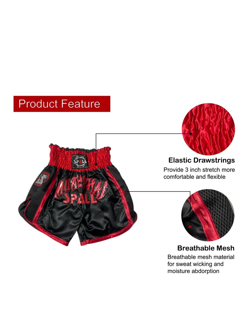 Spall Boxing Shorts For Men Muay Thai Shorts For Kickboxing Wretling Grappling Fight And Cross Training Martial Arts Training Gym Clothing  - Image 2