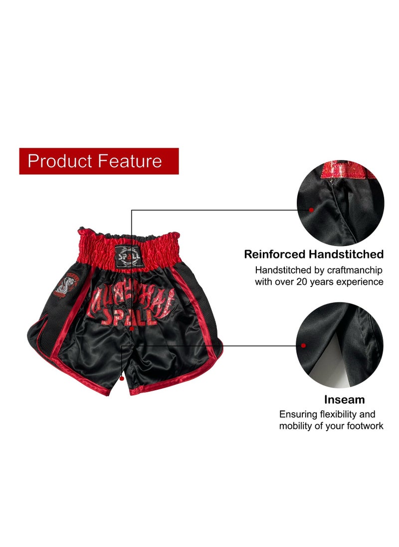 Spall Boxing Shorts For Men Muay Thai Shorts For Kickboxing Wretling Grappling Fight And Cross Training Martial Arts Training Gym Clothing  - Image 3