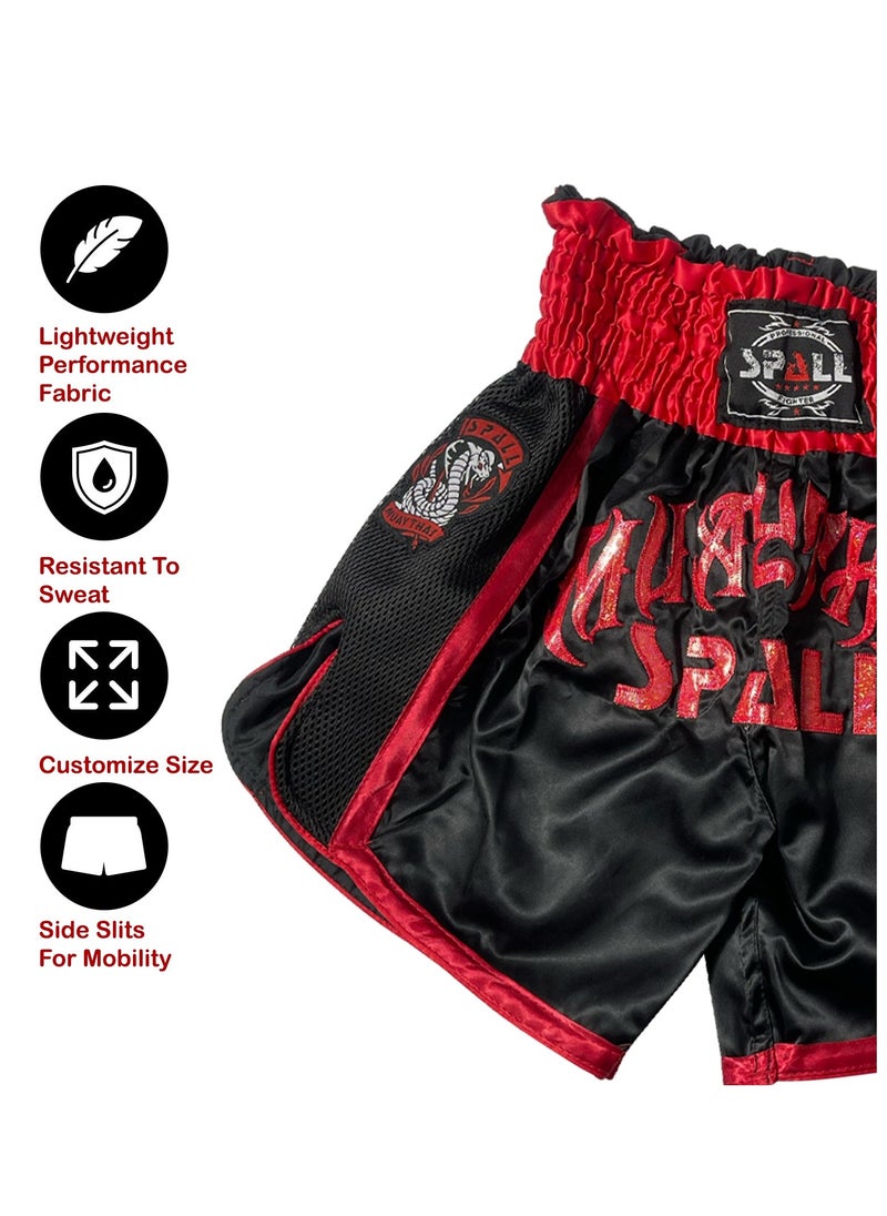 Spall Boxing Shorts For Men Muay Thai Shorts For Kickboxing Wretling Grappling Fight And Cross Training Martial Arts Training Gym Clothing  - Image 5