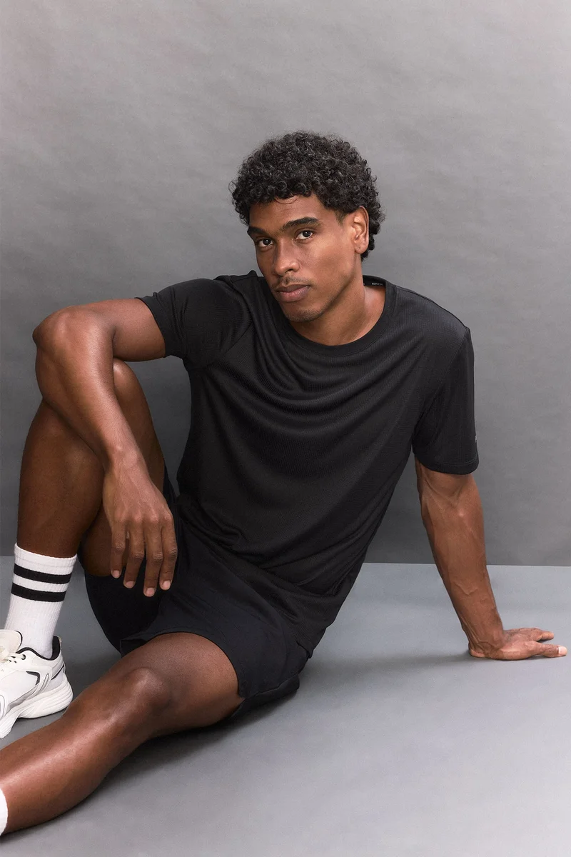 Defacto Slim Fit Crew Neck Printed Short Sleeve T-Shirt