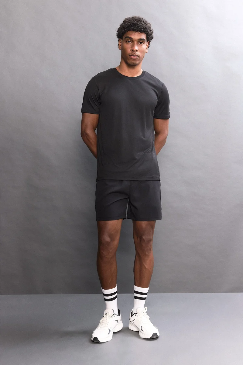 Defacto Slim Fit Crew Neck Printed Short Sleeve T-Shirt