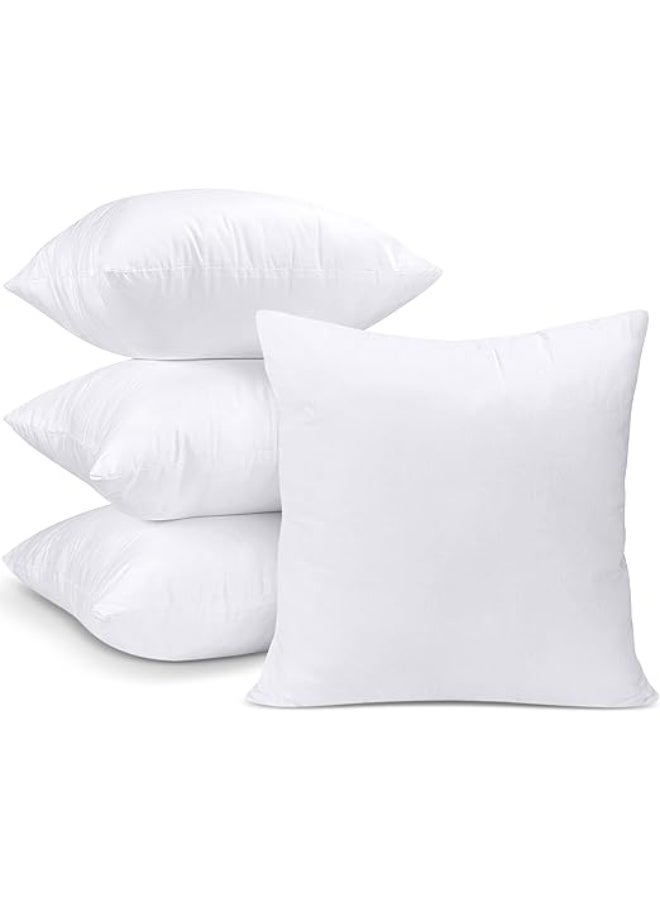 DUNISO 4 Pcs Cushion Inserts Set,Bedding Throw Pillow Inserts,Cushion Fillers,Soft and Fluffy,Wear-Resistant and Durable,for Sofa, Couch, Chair and Bed,40*40cm - Image 1