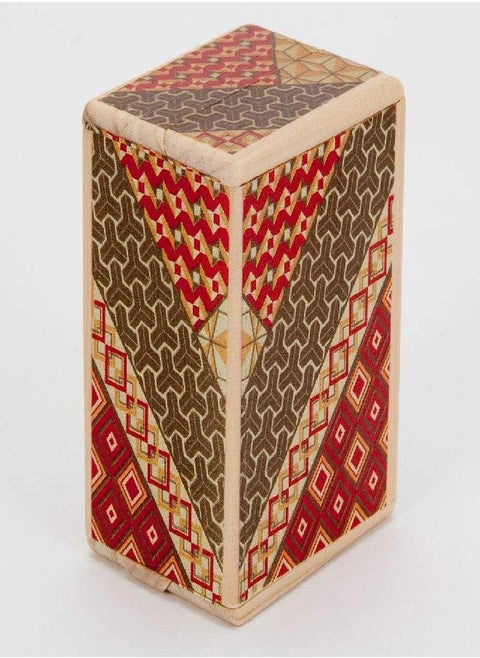 Bits and Pieces - Detailed Mosaic Secret Puzzle Box - 7 Step Solution - Wooden Money Box Brainteaser - Secret Compartment Brain Game