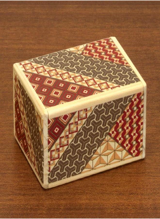 Bits and Pieces Bits and Pieces - Detailed Mosaic Secret Puzzle Box - 7 Step Solution - Wooden Money Box Brainteaser - Secret Compartment Brain Game  - Image 2
