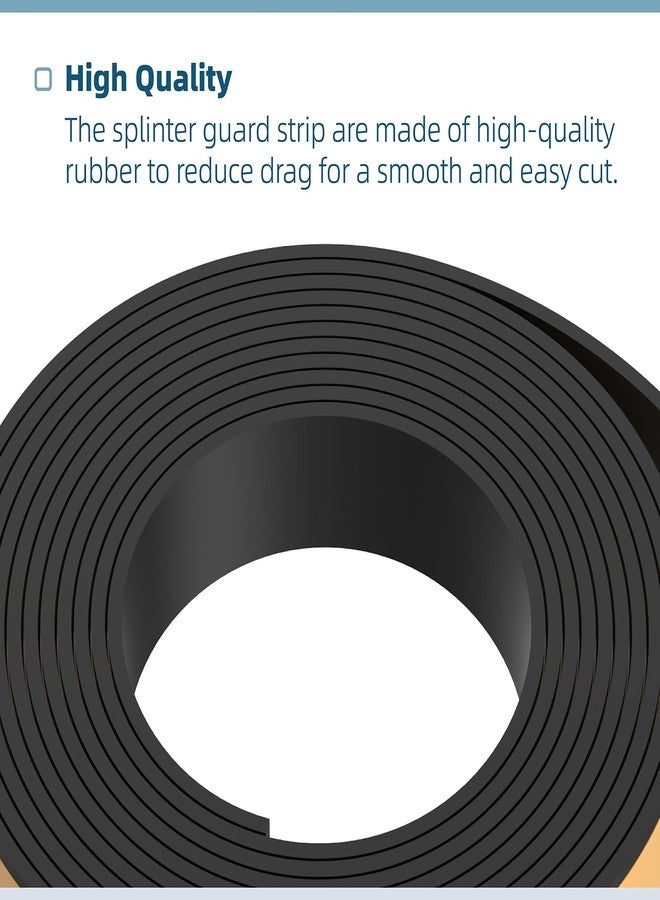 RO6G 194419-4 118" Splinter Guard Replacement Strip for Makita Track Saw for Makita Track Saw Guard Rail 118 inches Accessories, Black Upgrade Stickiness - Image 5
