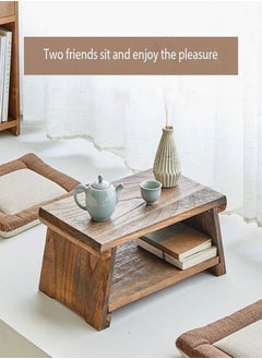fashionhome Modern Design Foldable Japanese Style Foldable Low Coffee Table 50 x 30 x 20 cm (Fully Assembled)  - Image 1