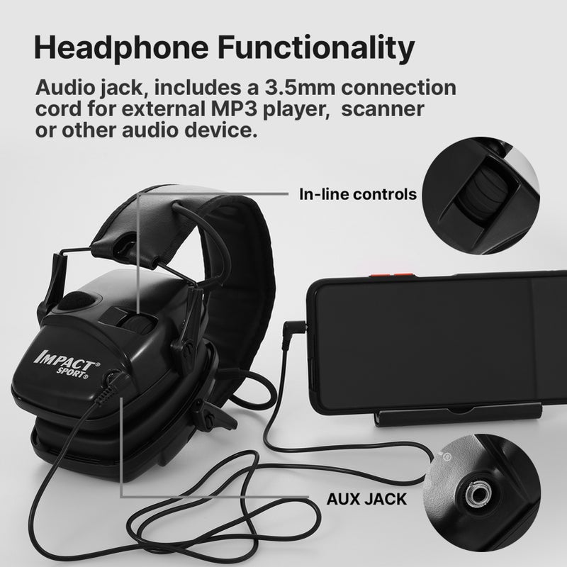 Tactical Electronic Shooting Earmuff Anti-noise Headphone Sound Amplification Hearing Protection with Headset Bag - Image 5