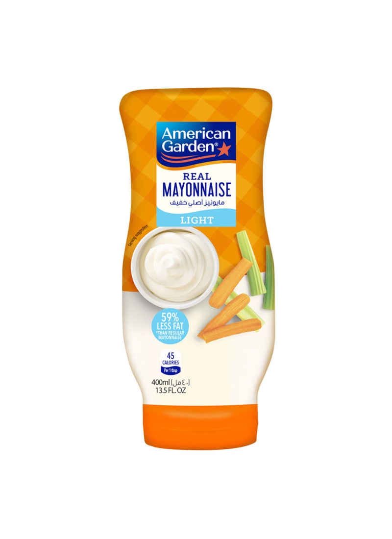 American Garden Real Mayonnaise Light Gluten Dairy Free 400ml - Image 1