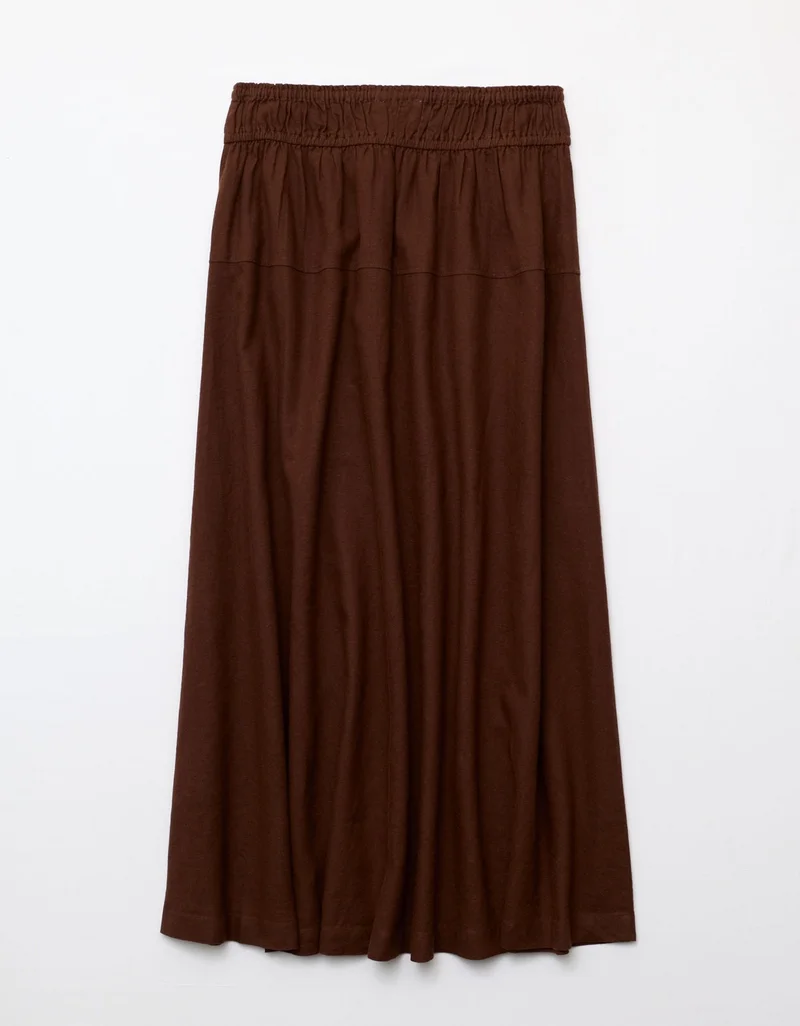 American Eagle  AE Linen-Blend Maxi Skirt for Women | Best Price UAE
