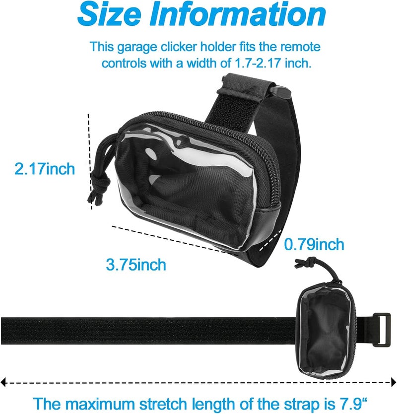 Homakover Adjustable Garage Door Opener Holder for Visor - Image 2