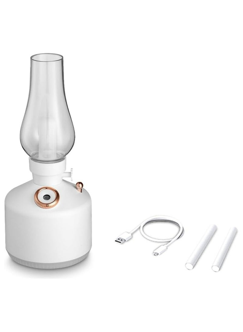 Vintage Lamp Cool Mist Desk Humidifier White Color Light mode USB Rechargeable Type C - Image 2