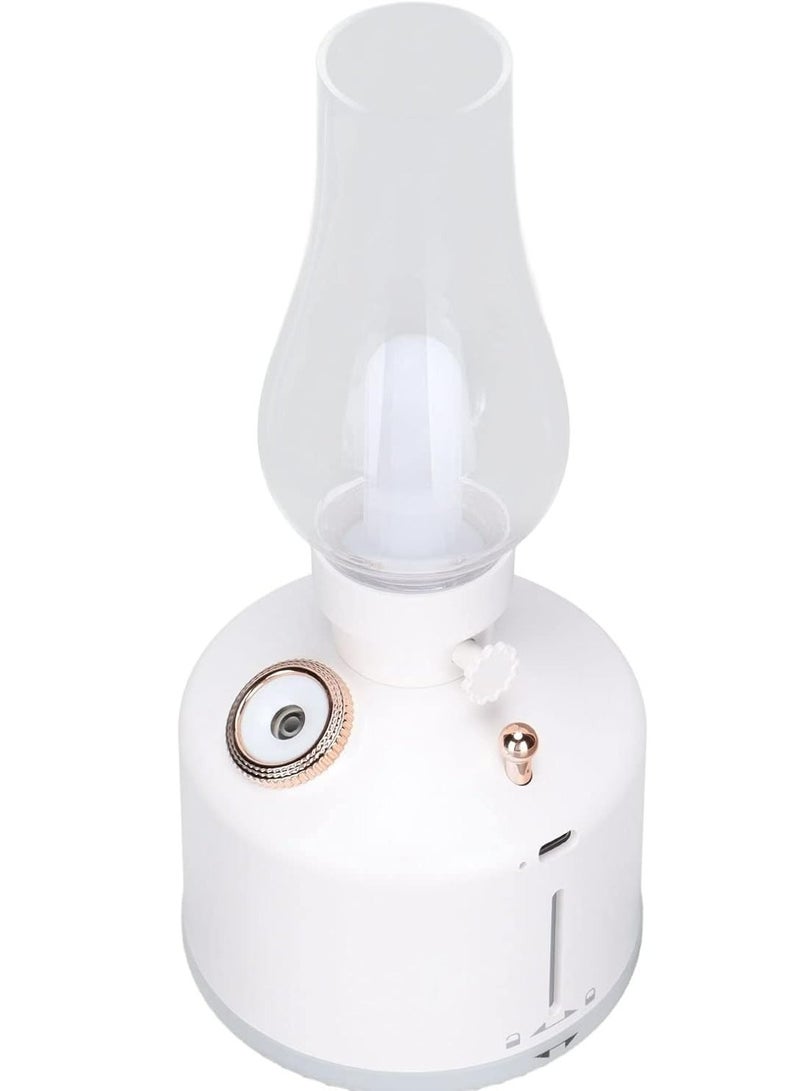 Vintage Lamp Cool Mist Desk Humidifier White Color Light mode USB Rechargeable Type C - Image 3