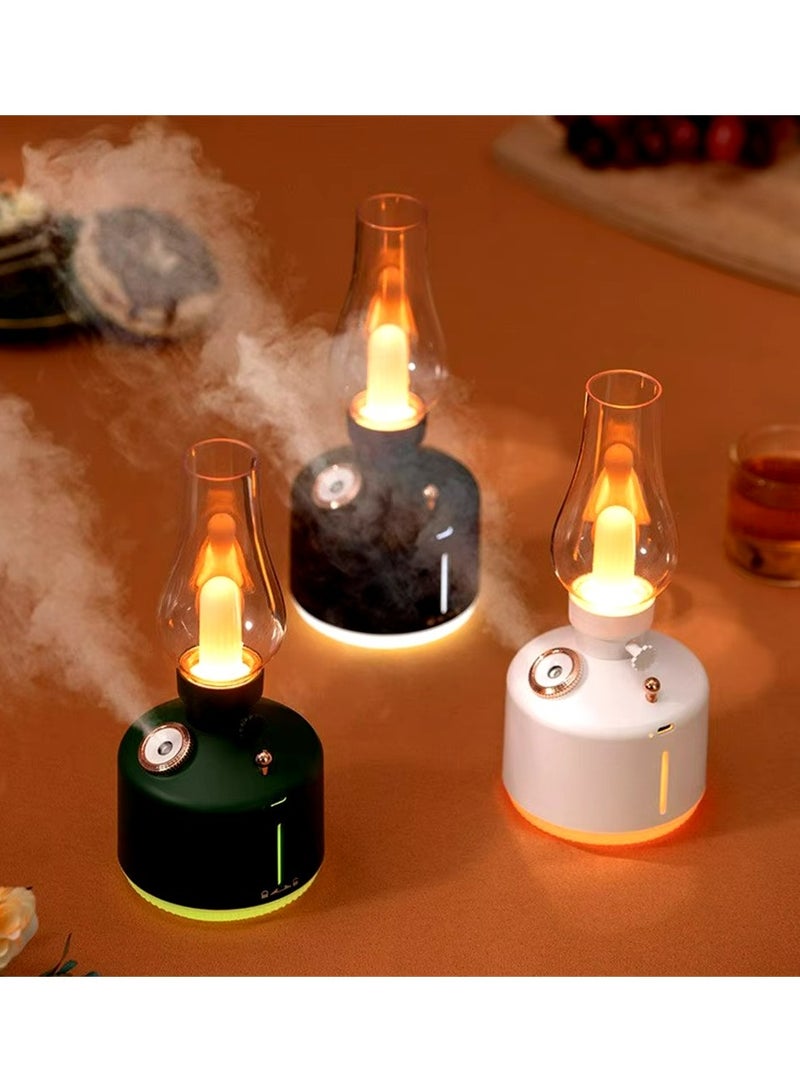 Vintage Lamp Cool Mist Desk Humidifier White Color Light mode USB Rechargeable Type C - Image 5