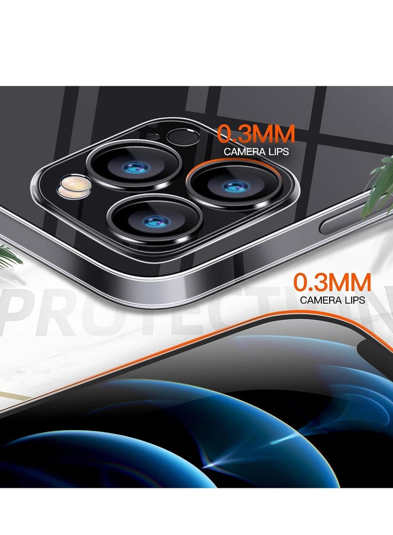 MUNTAQI Compatible with iPhone 14 Pro Max Slim Case,Paper-Thin Transparent Finish Skin Back Case [Non Yellowing] Ultra Protective Cover with Camera Protection 6.7 Inch (Clear) - Image 4