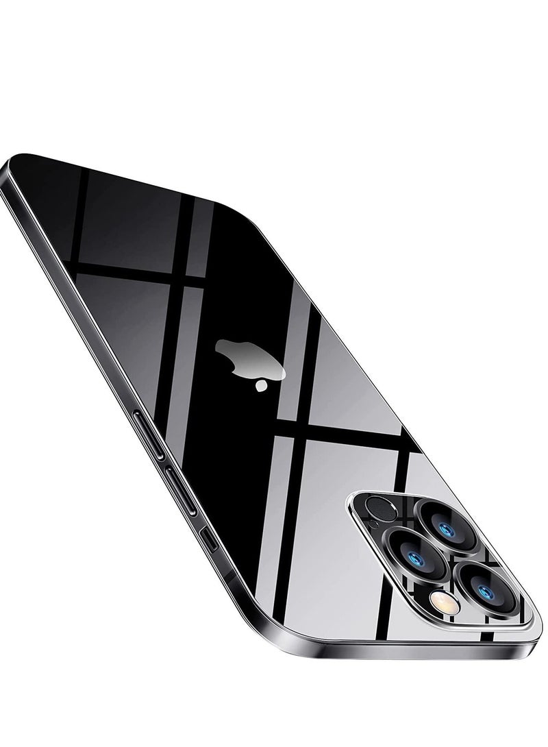 MUNTAQI Compatible with iPhone 14 Pro Max Slim Case,Paper-Thin Transparent Finish Skin Back Case [Non Yellowing] Ultra Protective Cover with Camera Protection 6.7 Inch (Clear) - Image 1
