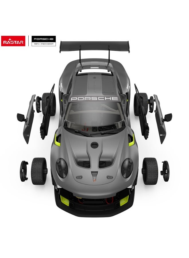 RASTAR 1:18 Scale Porsche 911 GT2 RS Clubsport 25 building Kit Remote Control Car, Officially Licensed Porsche RC Toy Car for Kids - Image 2